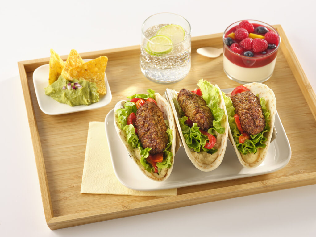 Kefta poivrons duo de sésame en tacos